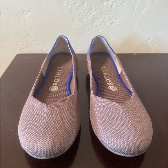Rothy’s The Flat in Mink Ballet Flats Shoes Retired Mauve Gray Dusty Purple - Picture 2 of 9